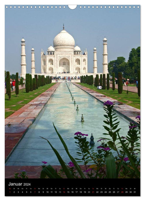 Taj Mahal - Monument der Liebe (CALVENDO Wandkalender 2024)