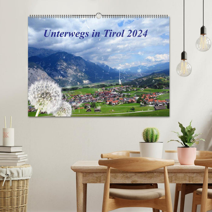 Sur la route au Tyrol (calendrier mural CALVENDO 2024) 