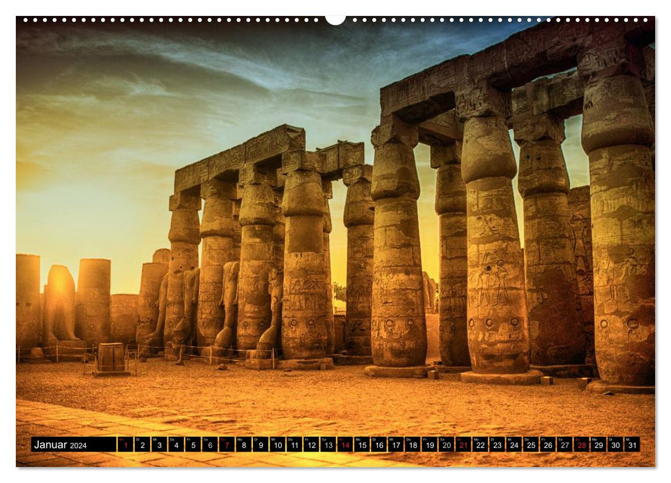Abenteuer am Nil. Auf den Spuren der Pharaonen (CALVENDO Premium Wandkalender 2024)