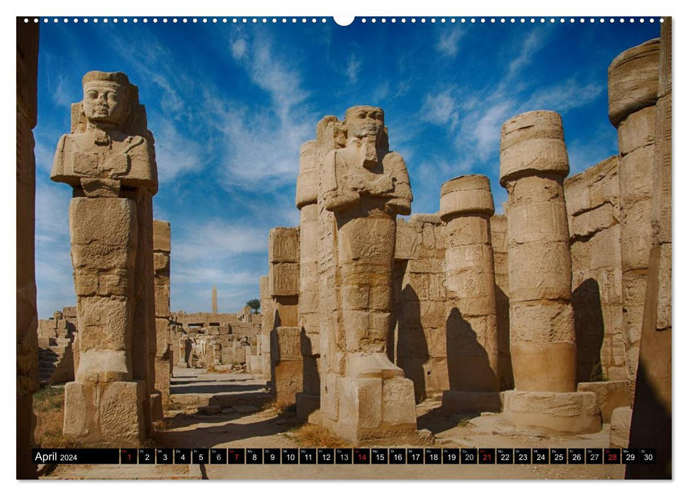 Aventure sur le Nil. Sur les traces des Pharaons (Calendrier mural CALVENDO Premium 2024) 