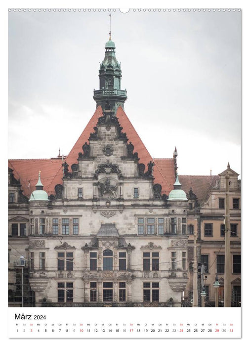 Dresden - Impressive Architecture (CALVENDO Wall Calendar 2024) 