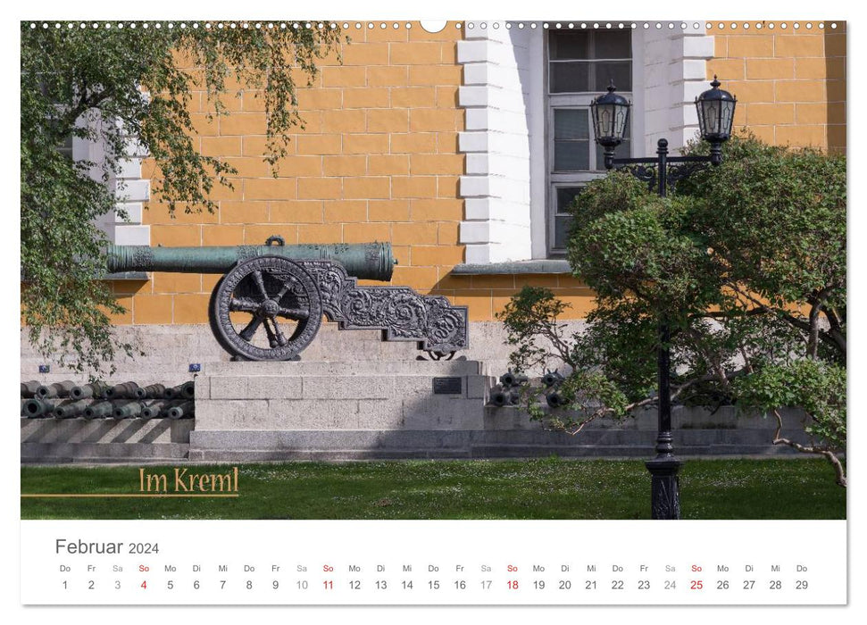 Sur les voies navigables de Russie (calendrier mural CALVENDO 2024) 