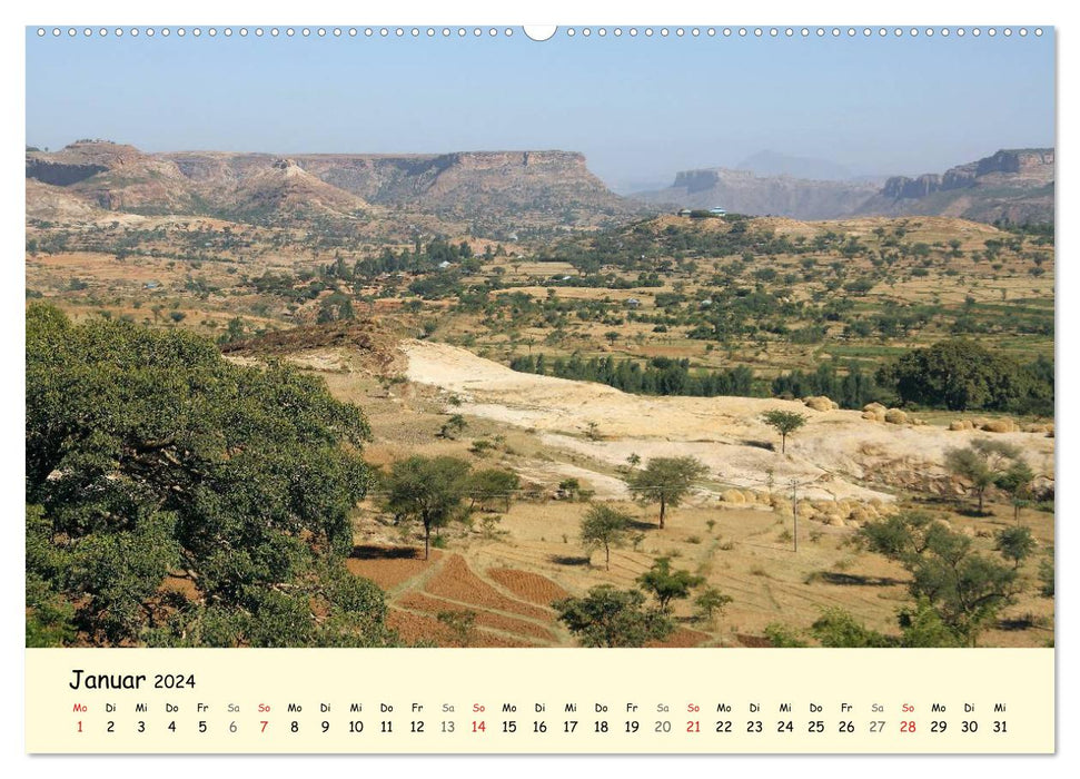 Äthiopien - Hochland in Afrika (CALVENDO Wandkalender 2024)