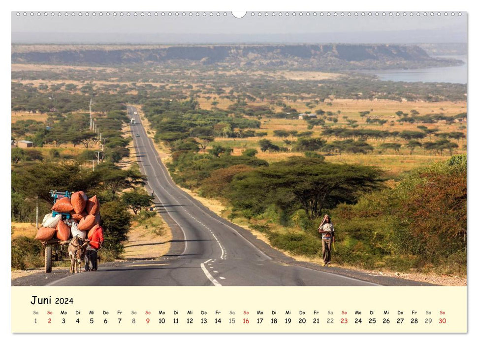 Ethiopie - Hautes Terres d'Afrique (Calendrier mural CALVENDO 2024) 