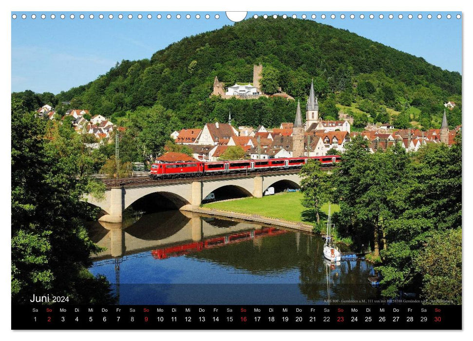 Eisenbahn in Mitteldeutschland (CALVENDO Wandkalender 2024)