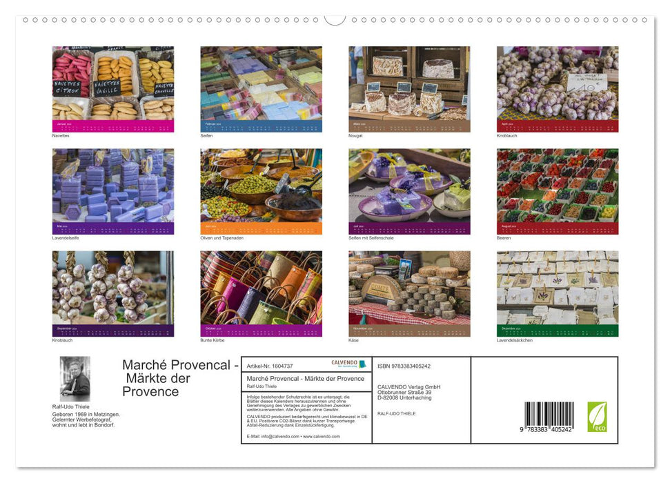 Marché Provencal - Märkte der Provence (CALVENDO Premium Wandkalender 2024)