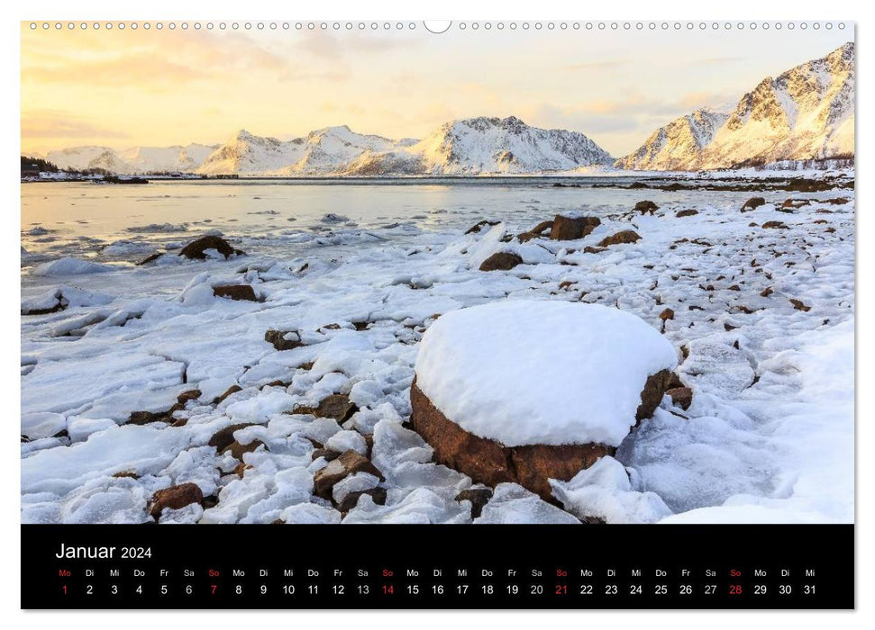 LOFOTEN - Inselparadies im Norden Norwegens (CALVENDO Wandkalender 2024)