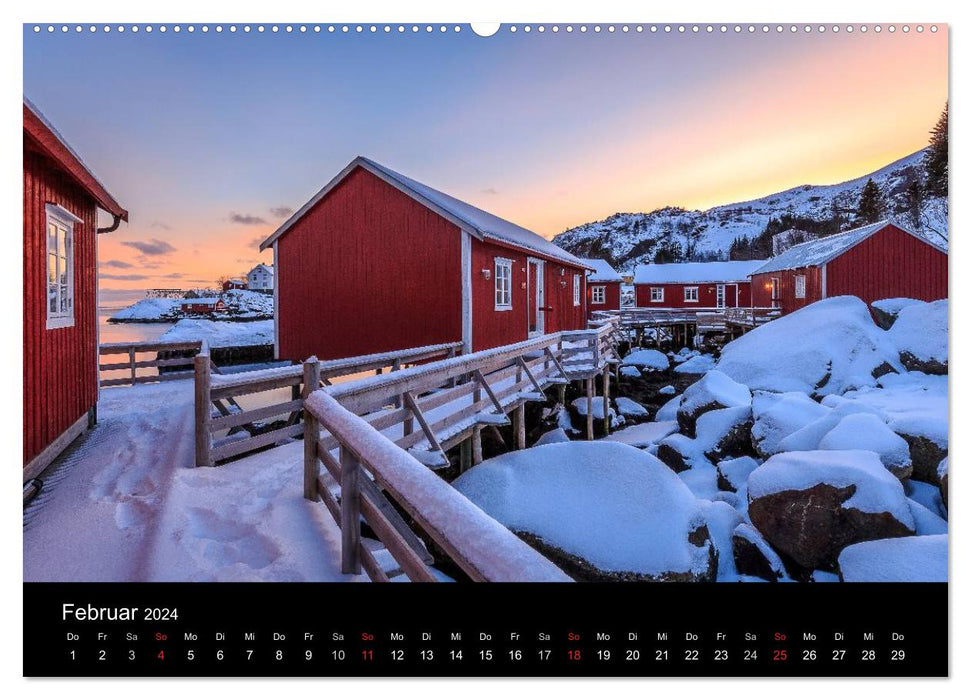 LOFOTEN - Inselparadies im Norden Norwegens (CALVENDO Wandkalender 2024)