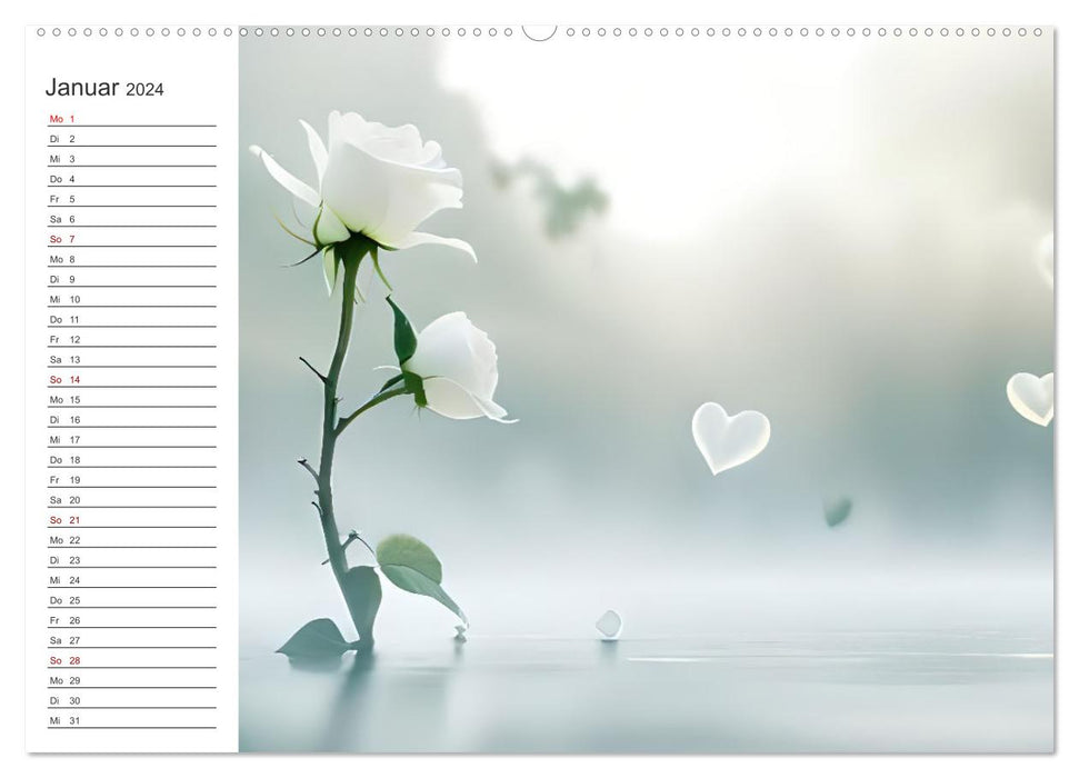 Romantischer Terminkalender (CALVENDO Wandkalender 2024)