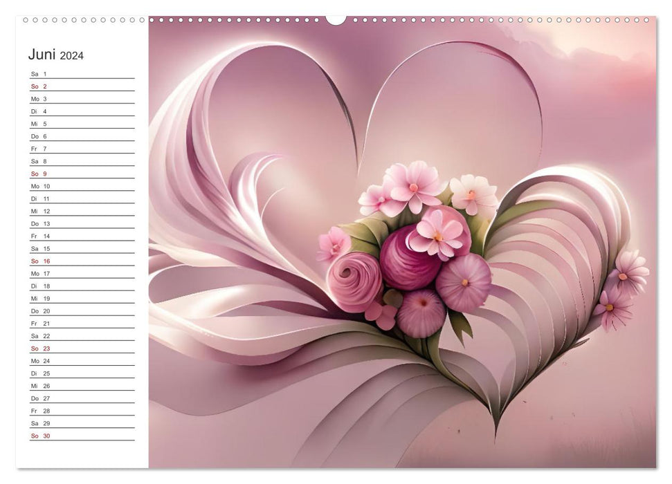 Romantischer Terminkalender (CALVENDO Wandkalender 2024)