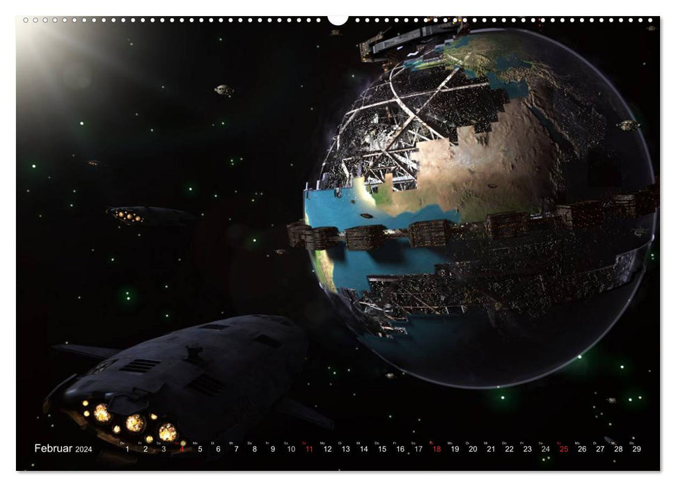 Mondes de rêve galactiques (Calendrier mural CALVENDO Premium 2024) 