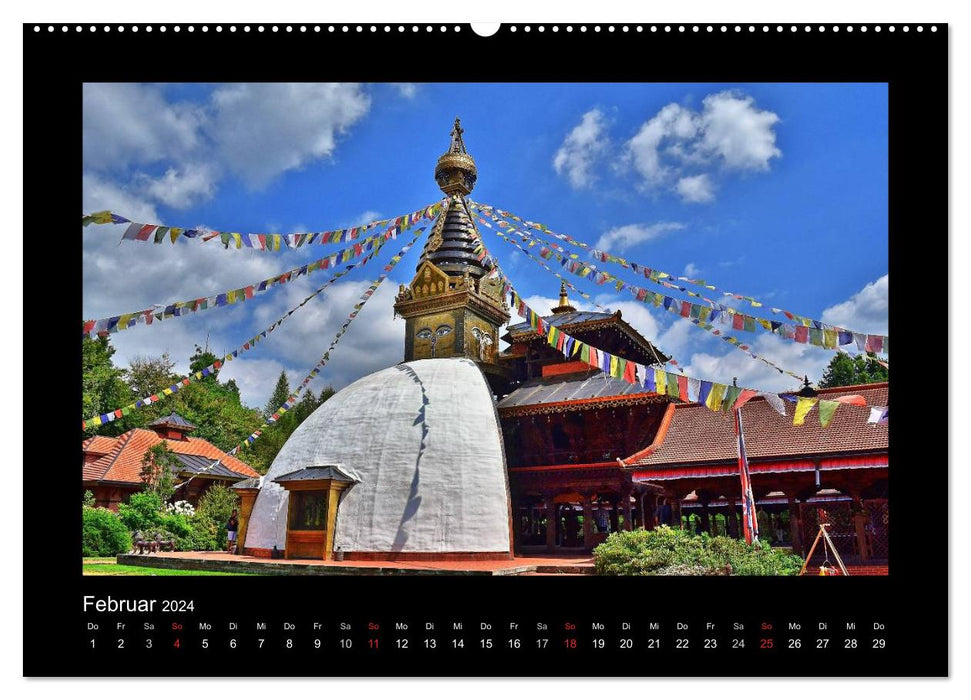 Le parc Népal Himalaya (Calvendo Premium Wall Calendar 2024) 