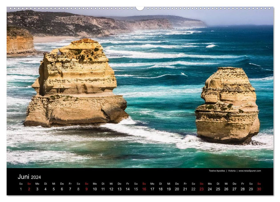Australien 2024 Natur und Kultur (CALVENDO Premium Wandkalender 2024)