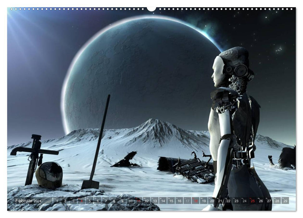 Planetare Traumwelten (CALVENDO Premium Wandkalender 2024)