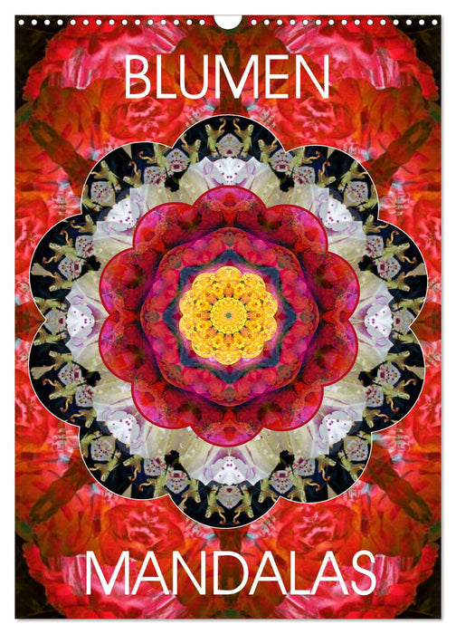 FLOWERS MANDALAS (CALVENDO wall calendar 2024) 