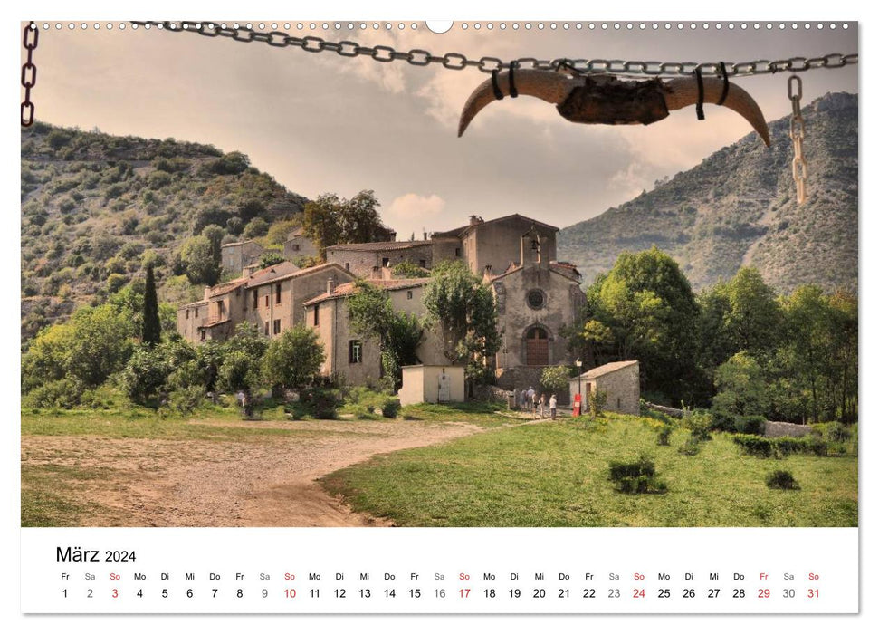 Frankreich- Städte und Dörfer des Languedoc-Roussillon (CALVENDO Premium Wandkalender 2024)