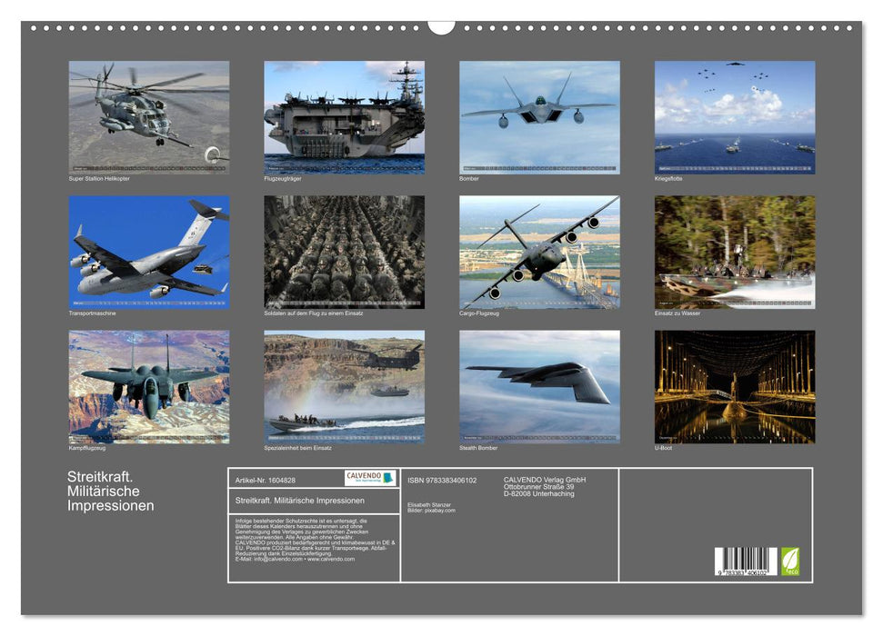 Armed force. Military impressions (CALVENDO wall calendar 2024) 