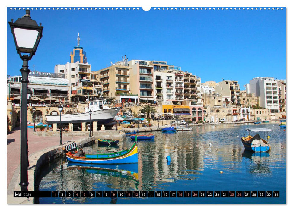 Malta - Jewel in the Mediterranean (CALVENDO wall calendar 2024) 