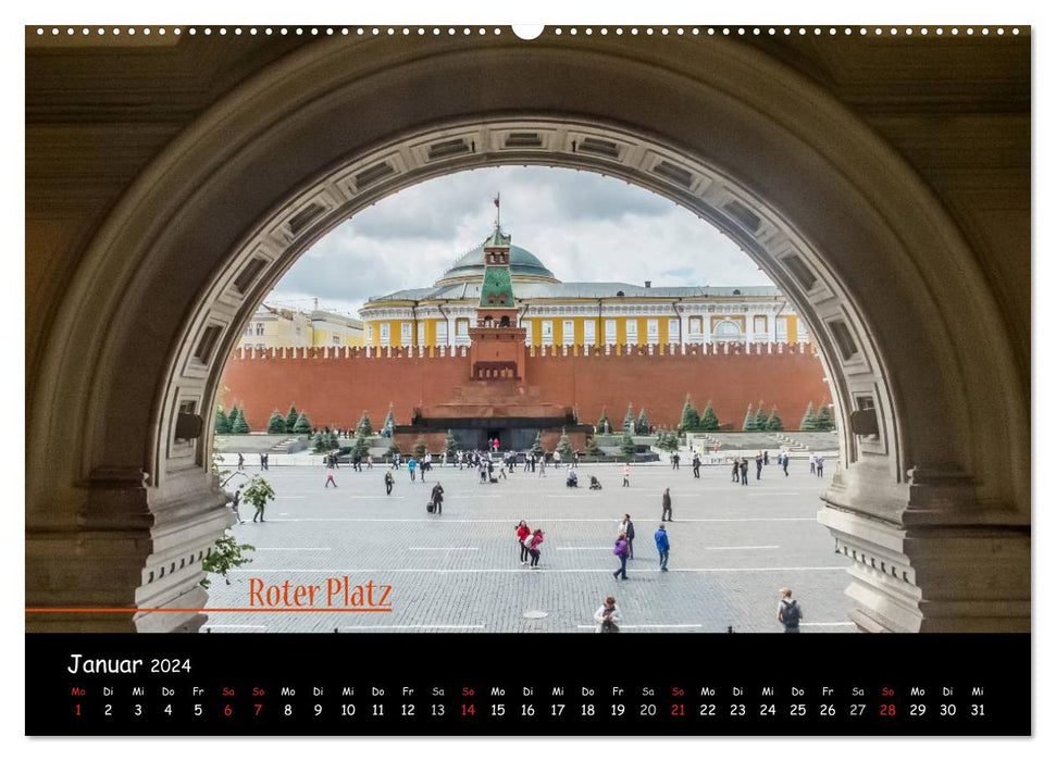 Von Moskau nach St. Petersburg (CALVENDO Premium Wandkalender 2024)