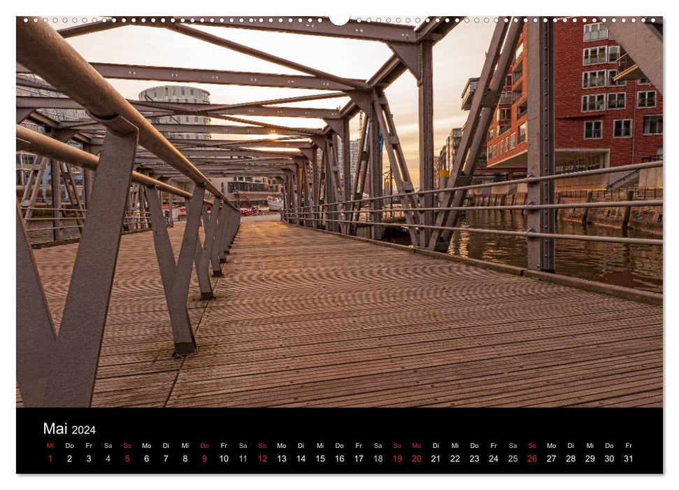 Hamburg . Das Tor zur Welt... (CALVENDO Premium Wandkalender 2024)