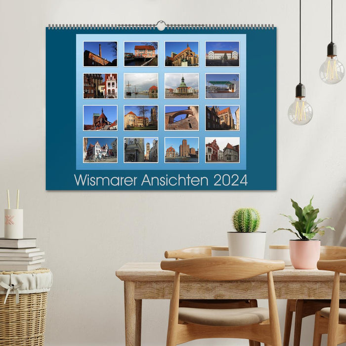 Views of Wismar 2024 (CALVENDO wall calendar 2024) 