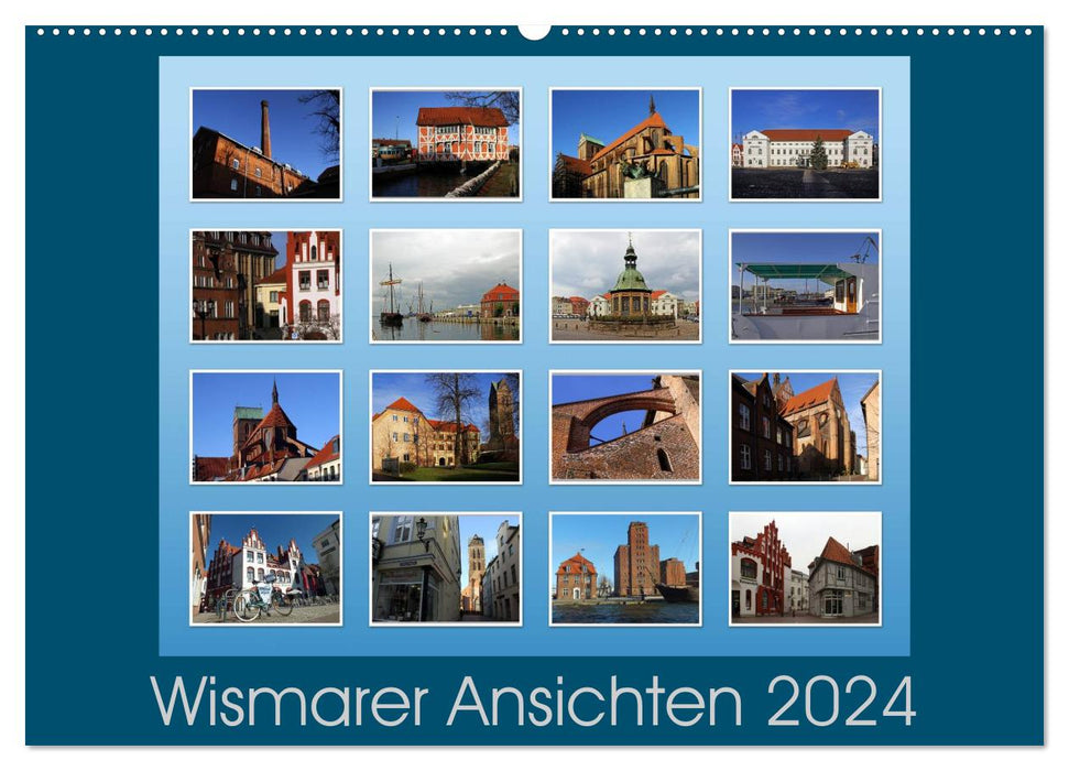 Views of Wismar 2024 (CALVENDO wall calendar 2024) 