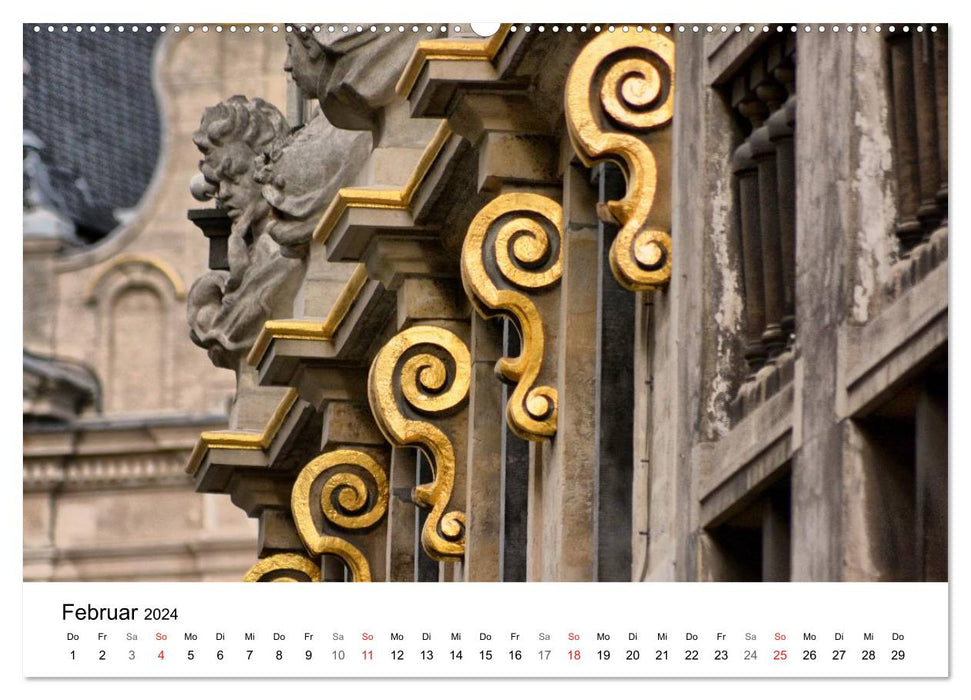 300mm - Brussels (CALVENDO wall calendar 2024) 