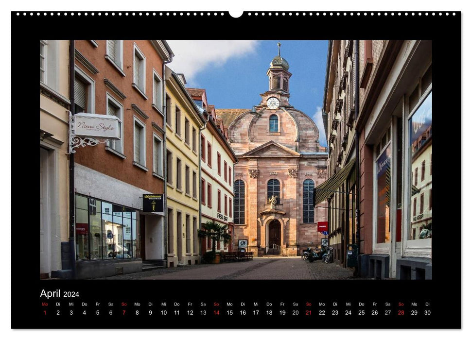 Vues d'Heidelberg – Vues d'Heidelberg (Calvendo Premium Calendrier mural 2024) 