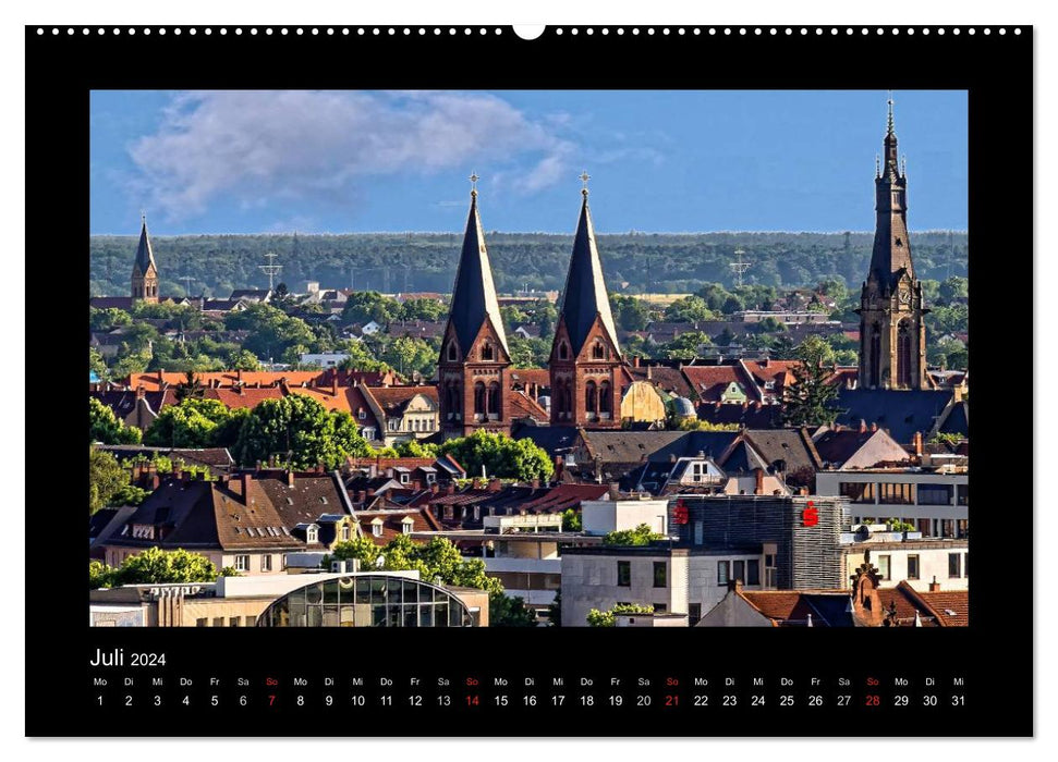 Vues d'Heidelberg – Vues d'Heidelberg (Calvendo Premium Calendrier mural 2024) 