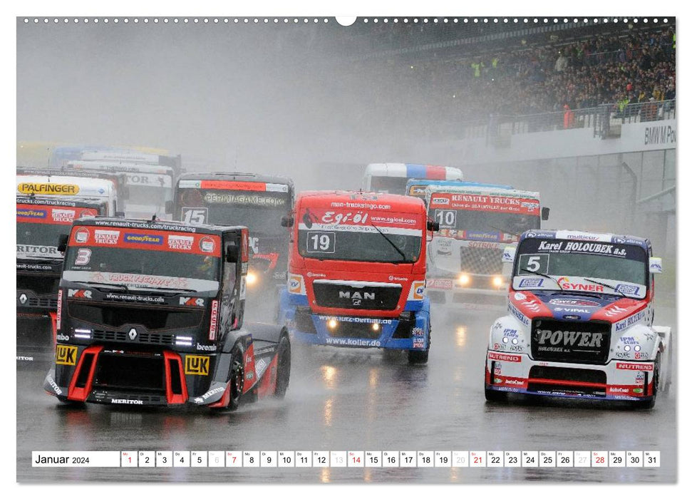 The fascination of truck racing (CALVENDO wall calendar 2024) 