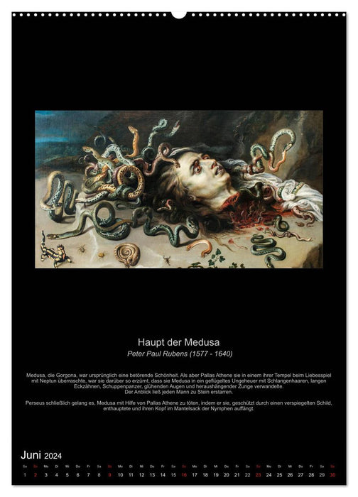 Les Métamorphoses d'Ovide - Livres de Transformations (Calendrier mural CALVENDO Premium 2024) 