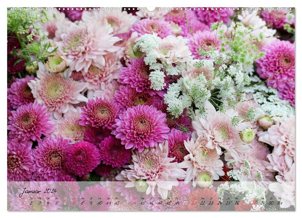 Flowers close together (CALVENDO wall calendar 2024) 