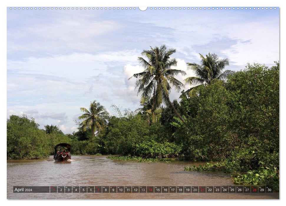 VIETNAM - Land of Rivers (CALVENDO Premium Wall Calendar 2024) 