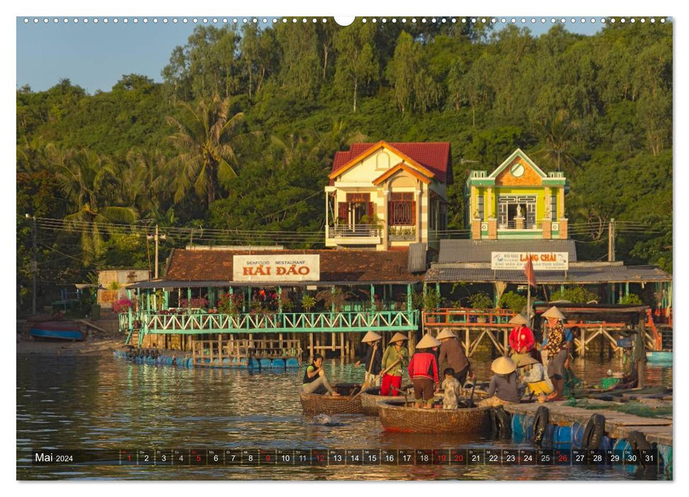 VIETNAM - Land of Rivers (CALVENDO Premium Wall Calendar 2024) 