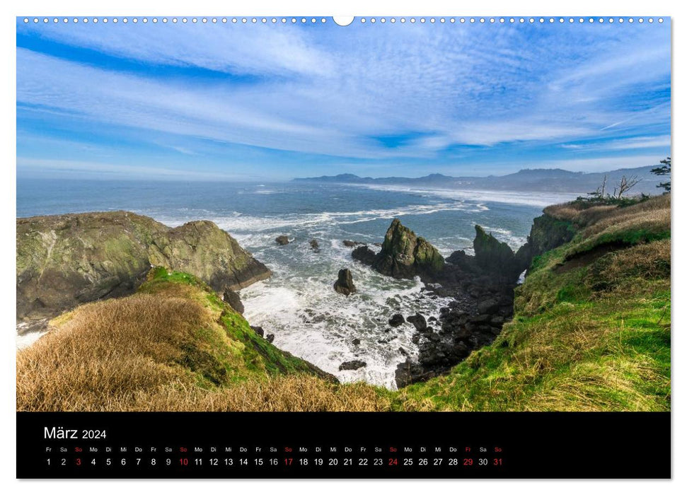 The Oregon Coast (CALVENDO Wall Calendar 2024) 