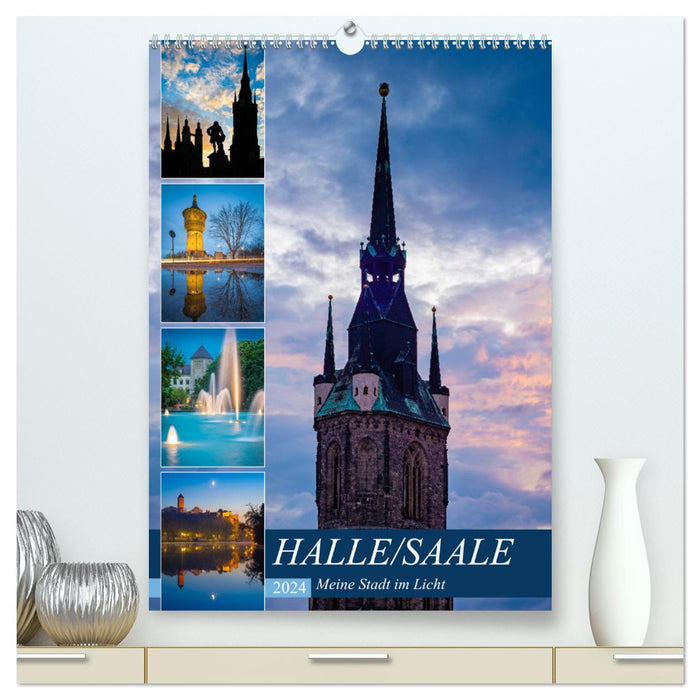 Halle/Saale - Meine Stadt im Licht (CALVENDO Premium Wandkalender 2024)