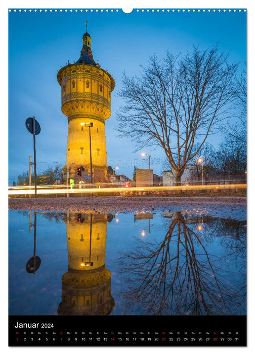 Halle/Saale - Meine Stadt im Licht (CALVENDO Premium Wandkalender 2024)