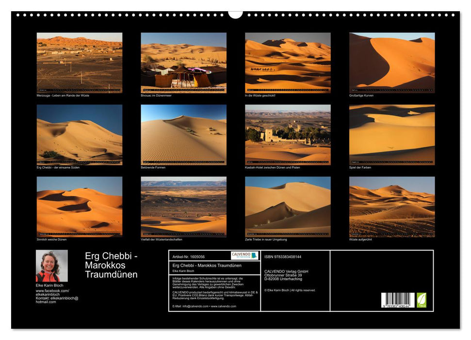 Erg Chebbi - Les dunes de rêve du Maroc (Calendrier mural CALVENDO 2024) 