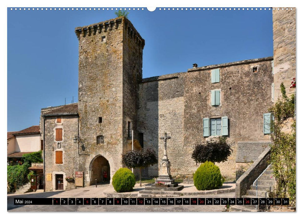 Frankreichs wehrhafter Süden - Festungen und Wehranlagen im Languedoc-Roussillon (CALVENDO Wandkalender 2024)