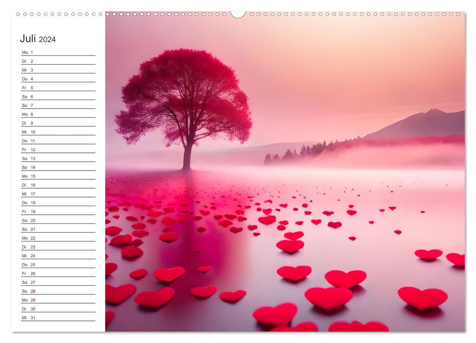 Romantic appointment calendar (CALVENDO Premium wall calendar 2024) 