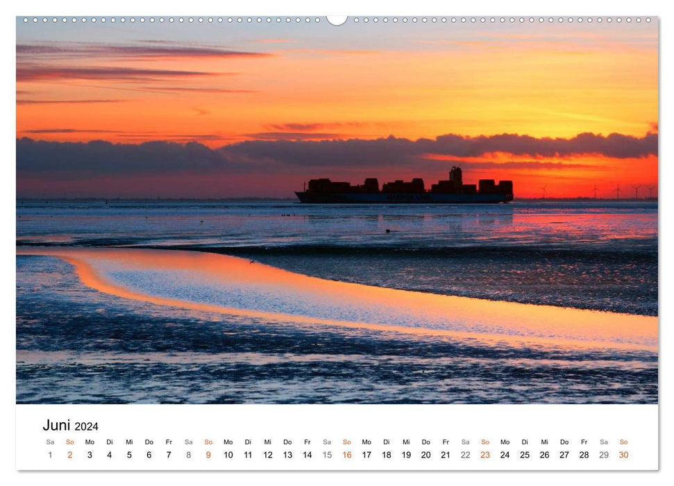 Nordseebad Wremen - Strandimpressionen (CALVENDO Premium Wandkalender 2024)