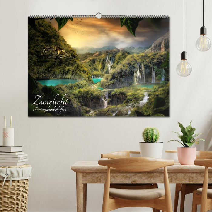 Crépuscule - paysages fantastiques (Calendrier mural CALVENDO 2024) 