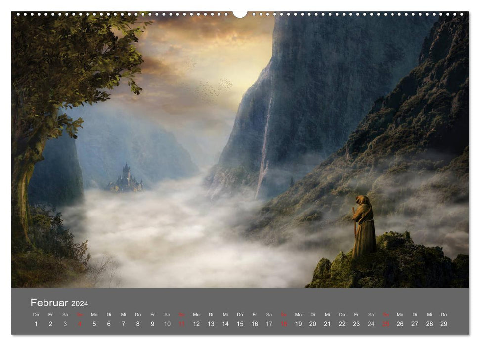Twilight - fantasy landscapes (CALVENDO wall calendar 2024) 