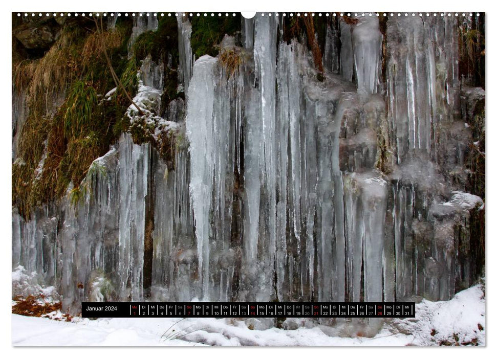 Bäche, Flüsse, Wasserfälle - Eine Schwarzwaldreise (CALVENDO Premium Wandkalender 2024)