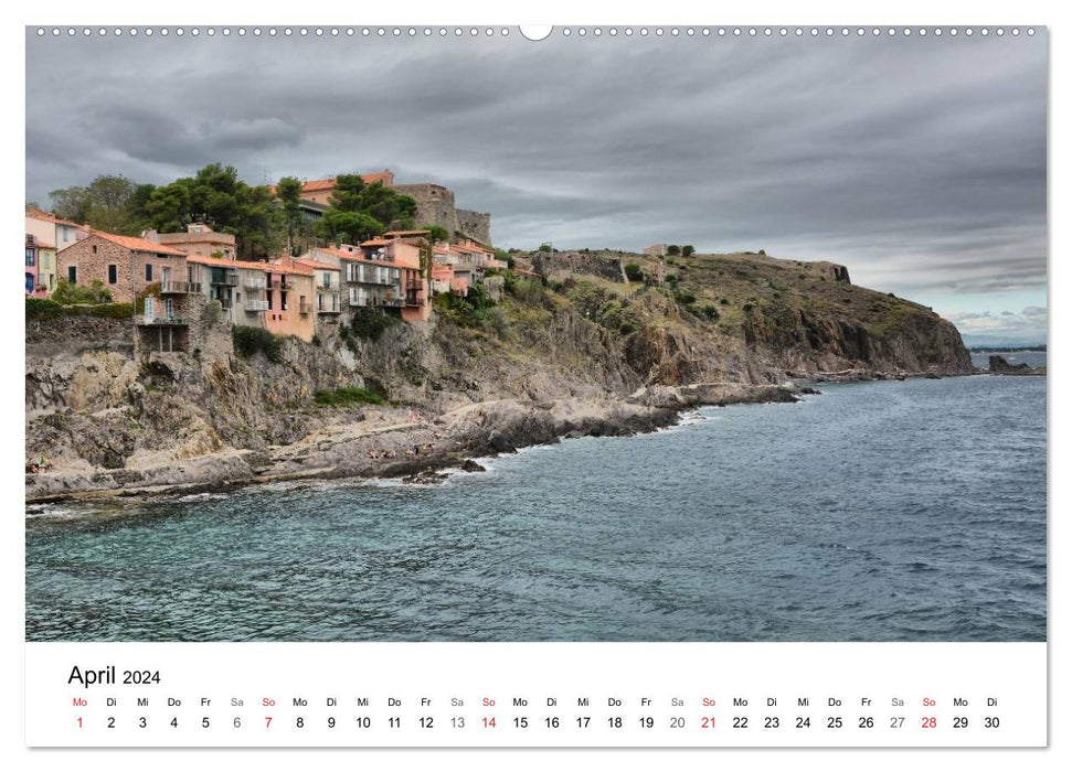 France - Cities and Villages of Languedoc-Roussillon (CALVENDO Wall Calendar 2024) 