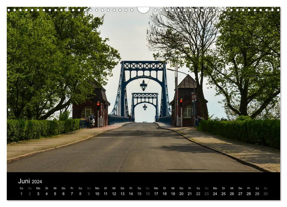 Kaiser-Wilhelm-Brücke Wilhelmshaven (CALVENDO Wandkalender 2024)