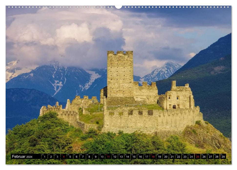 Castles in Italy (CALVENDO Premium Wall Calendar 2024) 