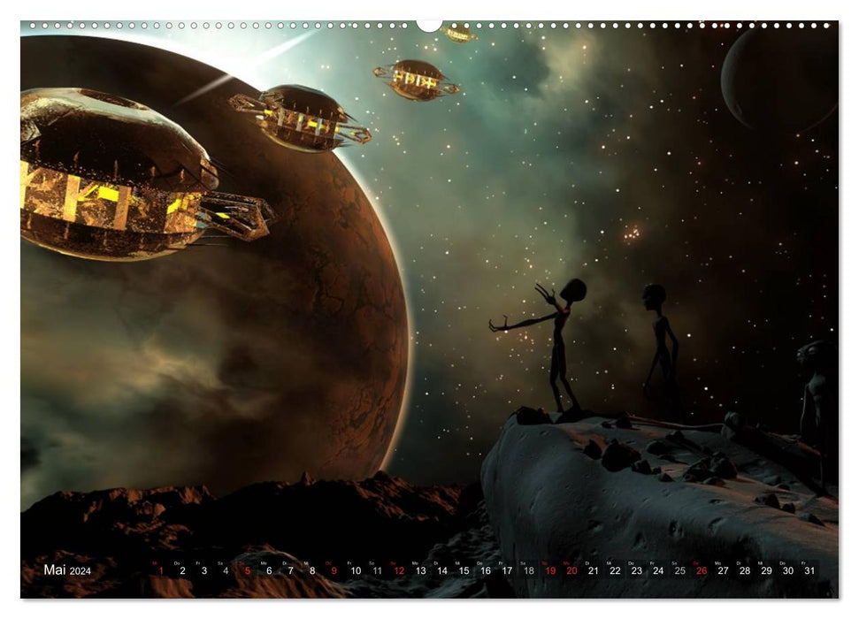 Planetary dream worlds (CALVENDO wall calendar 2024) 