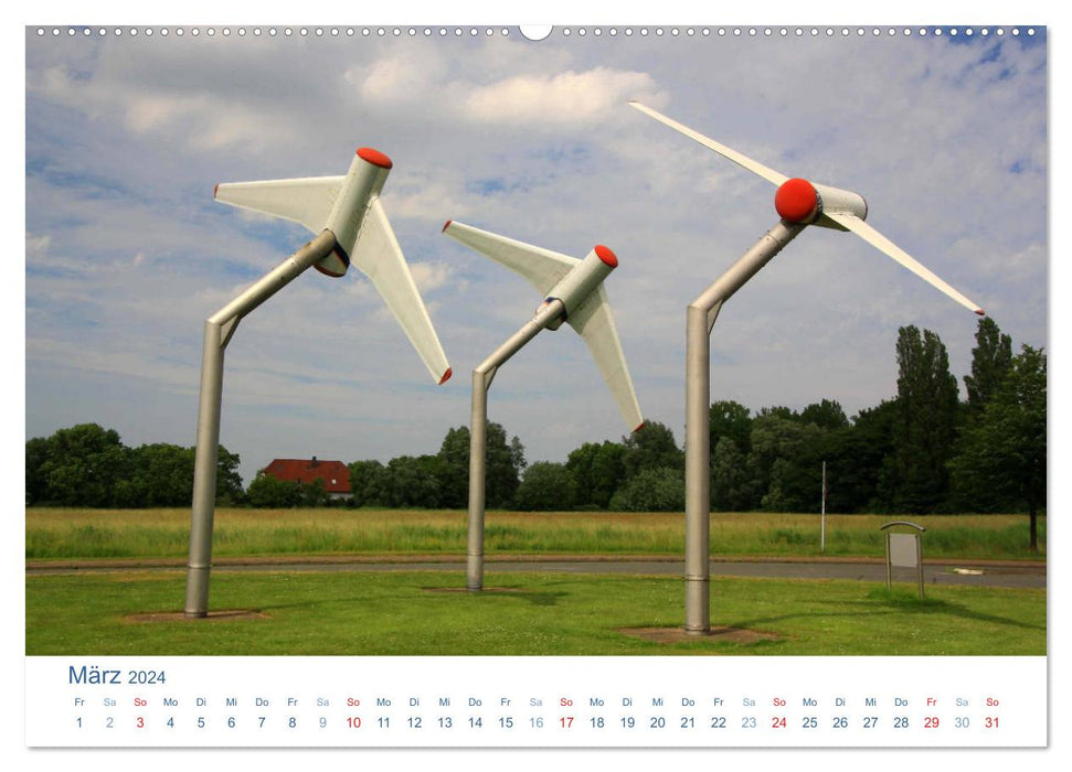 Nordenham and around 2024. Impressions between the Weser and the meadows (CALVENDO wall calendar 2024) 