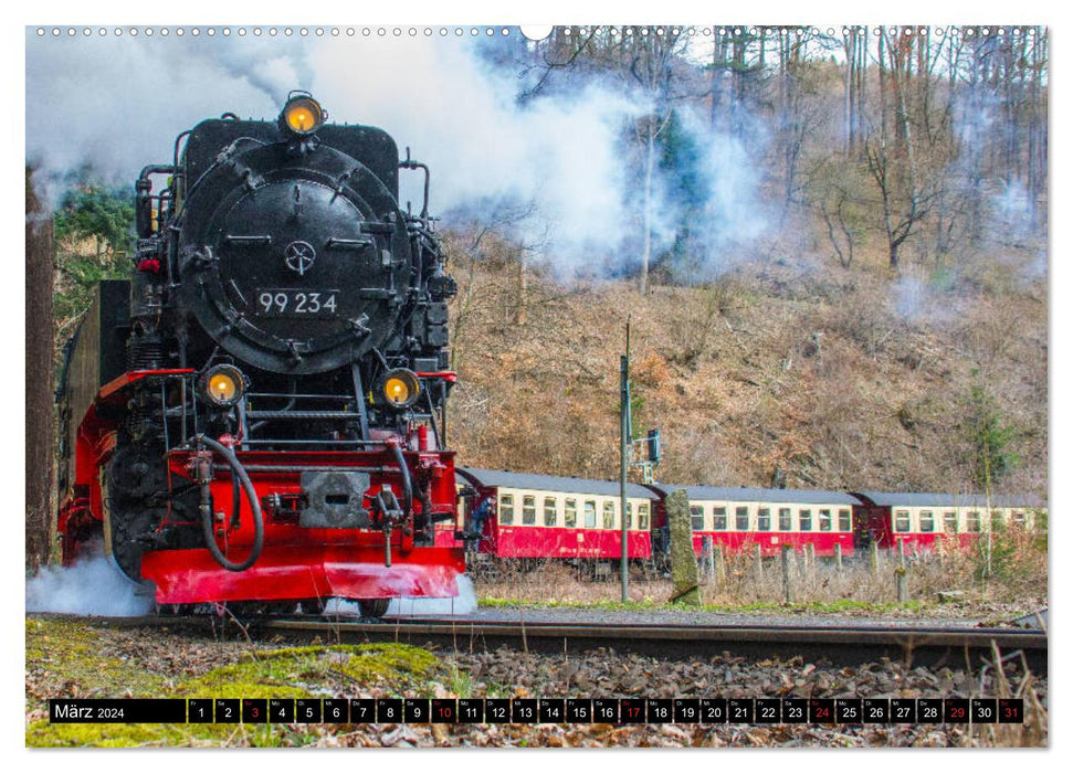 Harz steam moments (CALVENDO Premium wall calendar 2024) 
